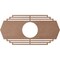 Ekena Millwork Chrysler Wood Fretwork Pierced Ceiling Medallion, Wood (Paint Grade), 18"W x 9"H x 4 3/4"ID x 3/8"T CMWP18X09X0375CSMF - alternate 4
